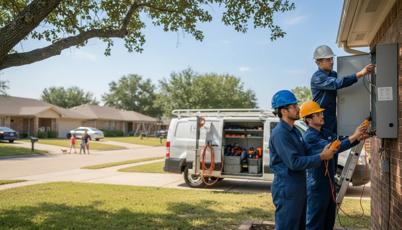 Certified electrician providing emergency electrical services in Gans, OK